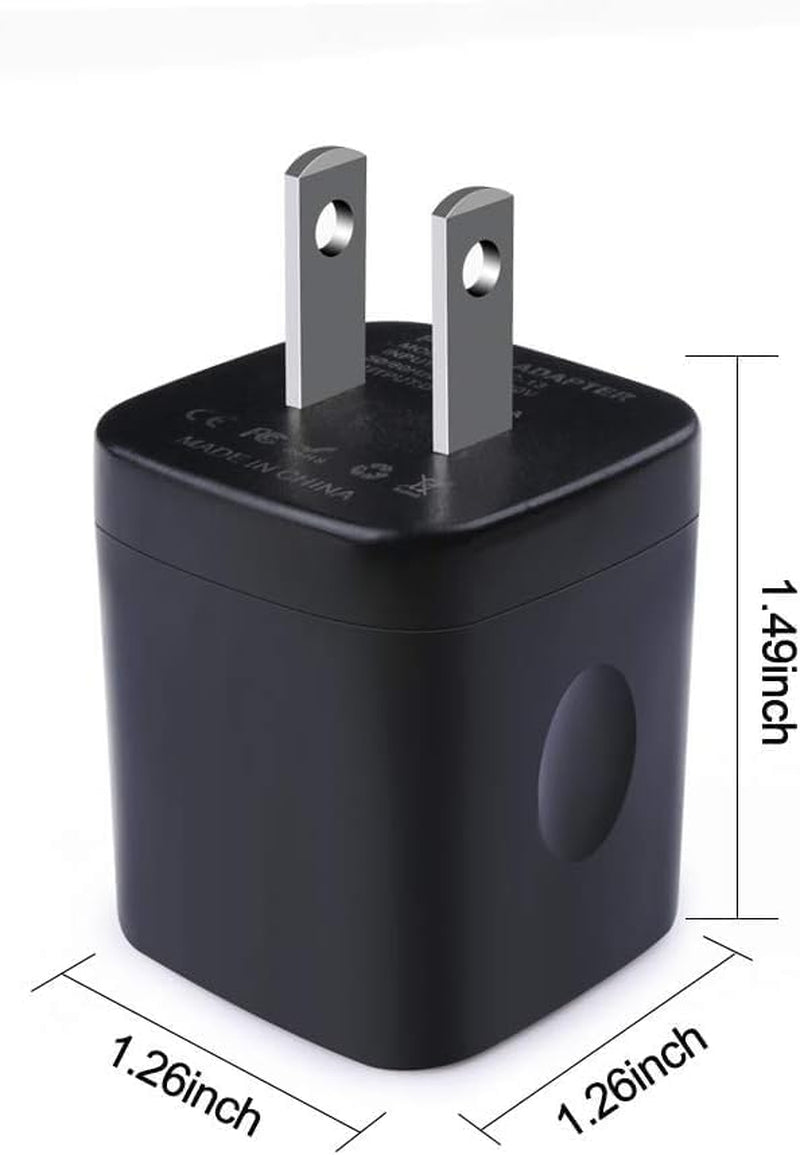 Wall Charger,Charger Cube,Charging Block Fast Charge 3Pack Dual Port 2.1A Power Brick Phone Charging Plug Box Head for Iphone 17/16/15 Pro/14/13/12/11/Xr/8/7/6 Plus,Samsung Galaxy S24 S23 S22 S21 S10